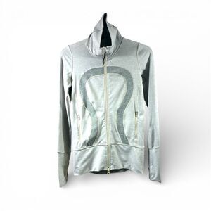 Lululemon Stride Brushed Jacket in Heather Gray Size 2